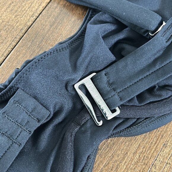 Seafolly Collective DD Scoop Neck Halter Top - Black| size 8 DD - Picture 3 of 6